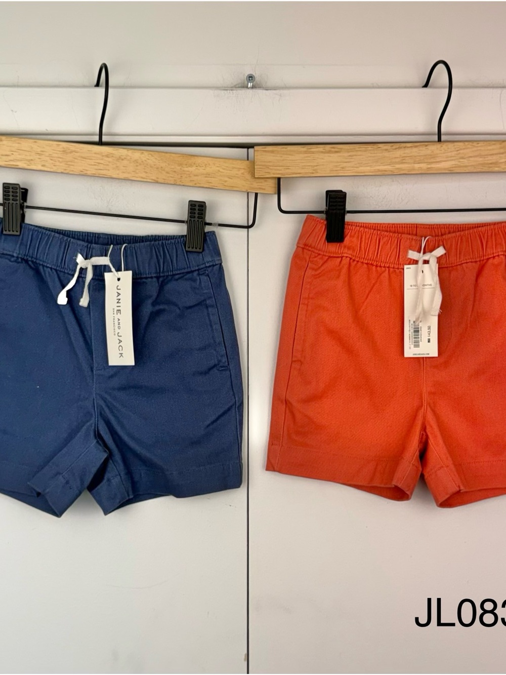 Janie and Jack 2-Pair Twill Pull-On Shorts Lot 18-24M NWT